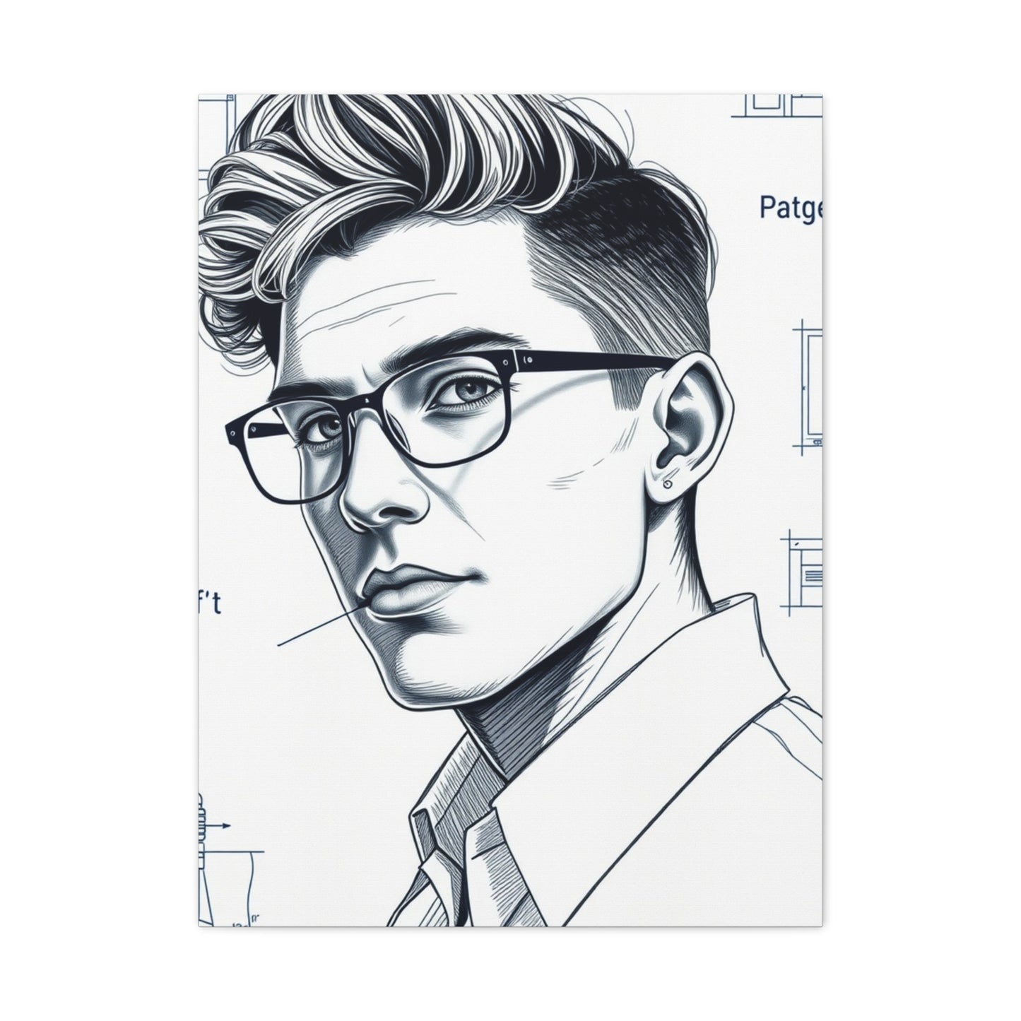 Supreme Art Collection Blueprint & Patent Sketches  Wall Art & Canvas Print
