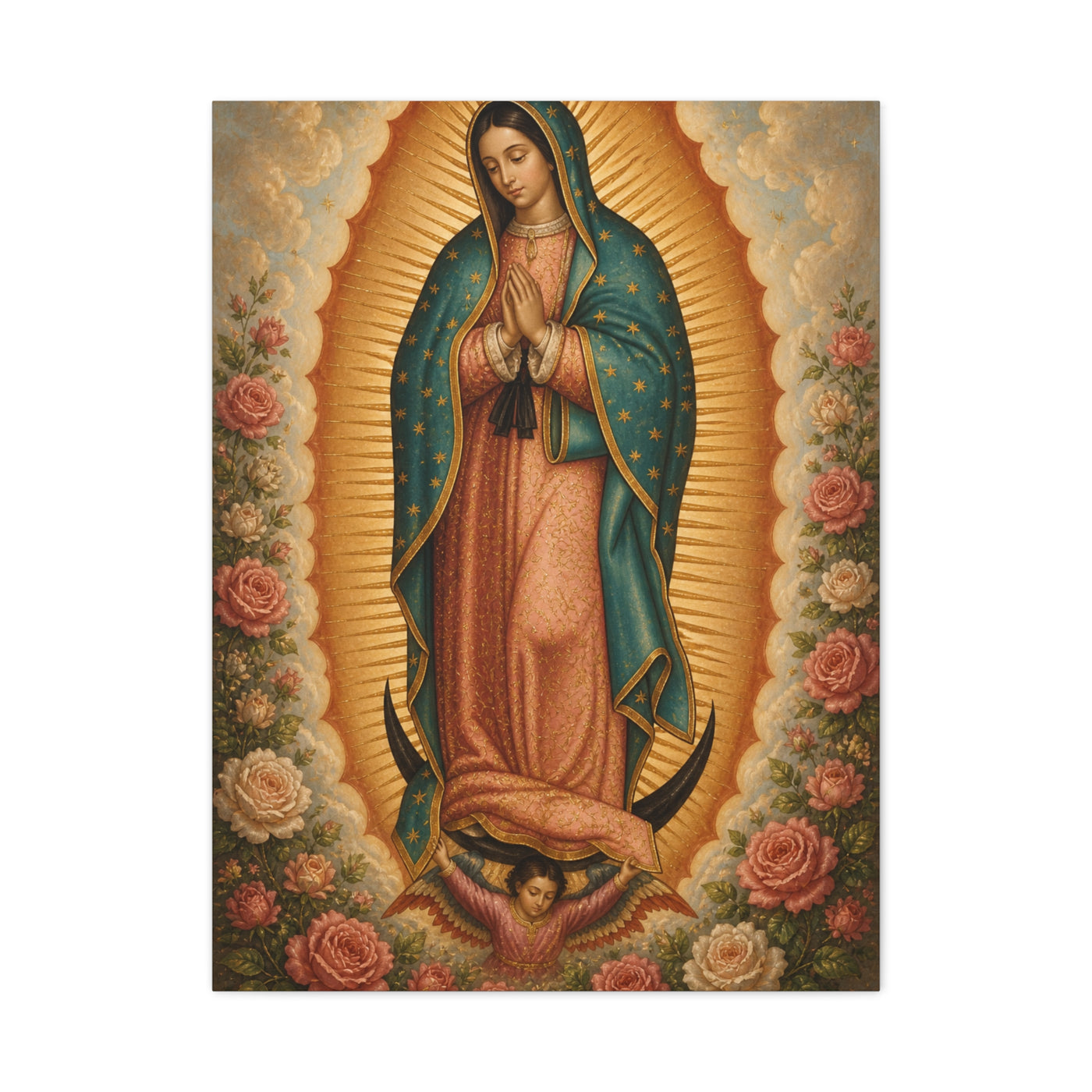 Our Lady of Guadalupe Sacred Icon Wall Art & Canvas Print