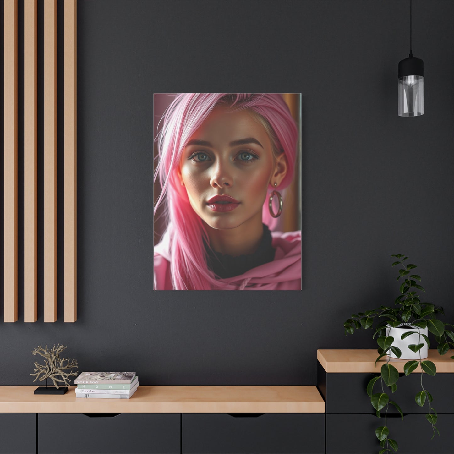 Magenta Harmony Wall Artwork Wall Art & Canvas Print