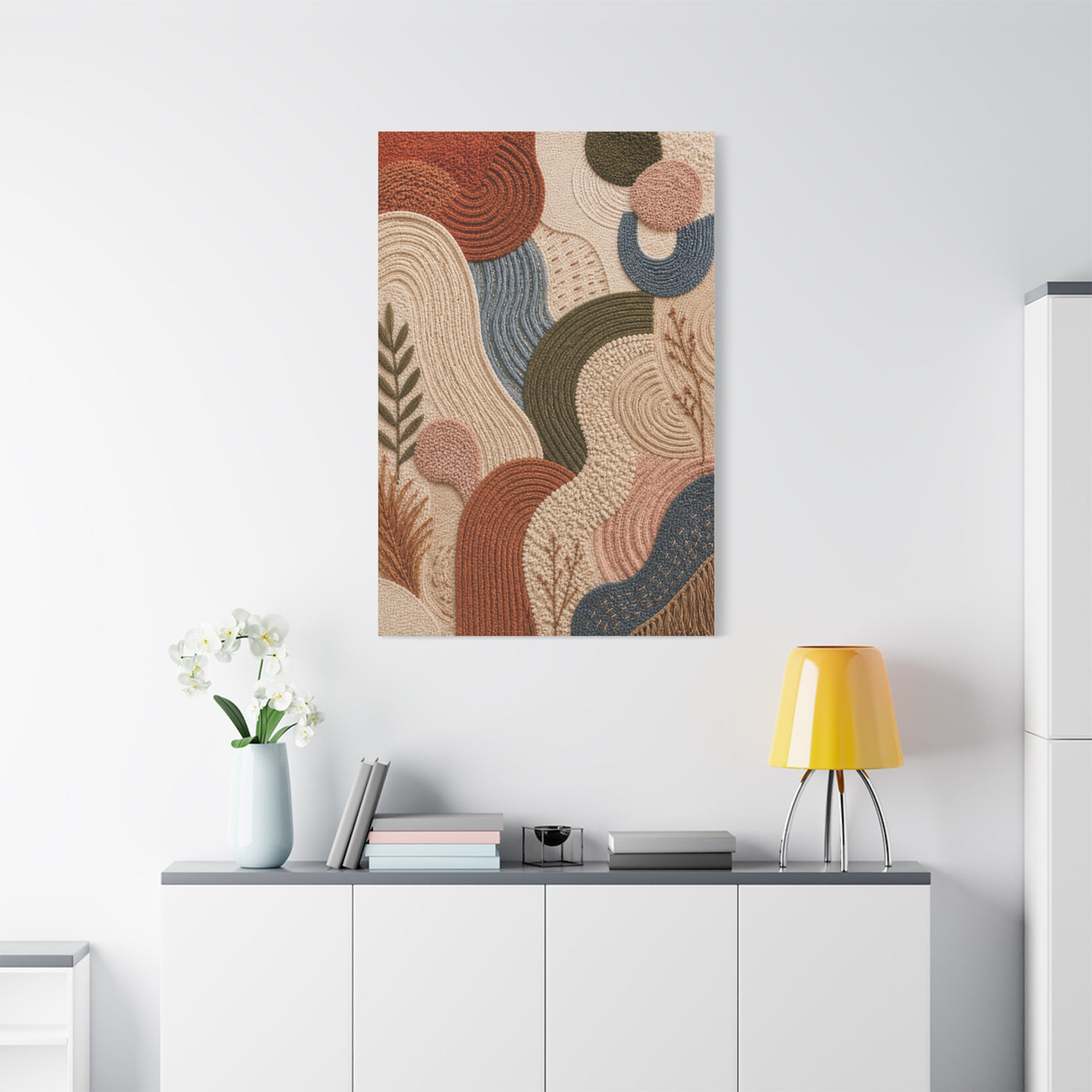 Tufted Textile Organic Abstract Wall Art & Canvas Print