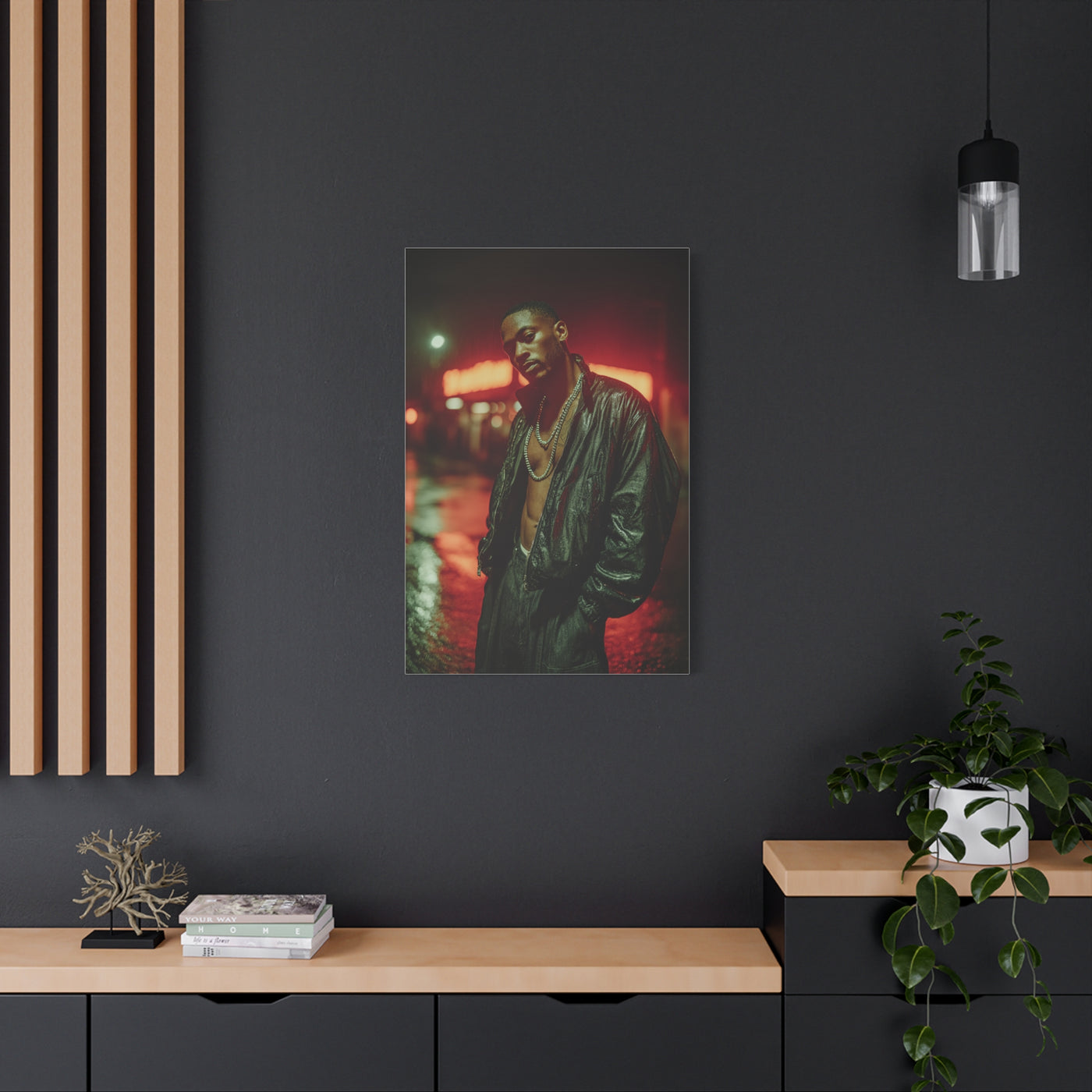 Urban Neon Street Gang Fashion Portrait Wall Art & Canvas Print
