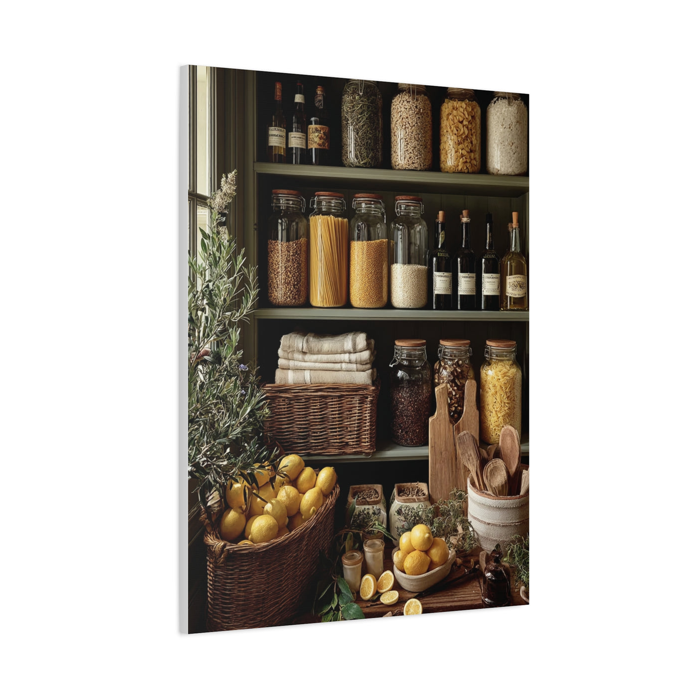 Pantry Shelf Kitchen Organization Wall Art & Canvas Print