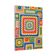 Granny-Square Concentric Abstraction Wall Art & Canvas Print