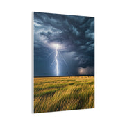 Lightning Storm Over Golden Plains Wall Art & Canvas Prints