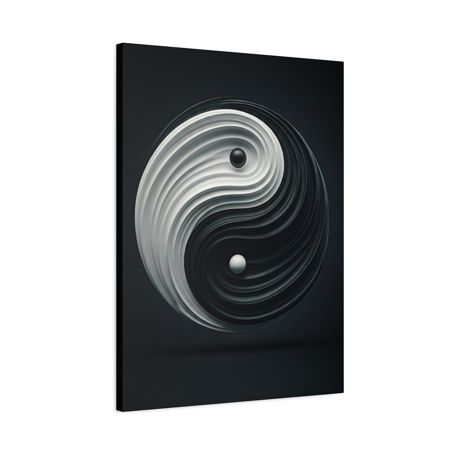 Monochrome Yin Yang Energy Wall Art & Canvas Prints