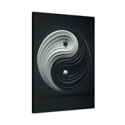 Monochrome Yin Yang Energy Wall Art & Canvas Prints