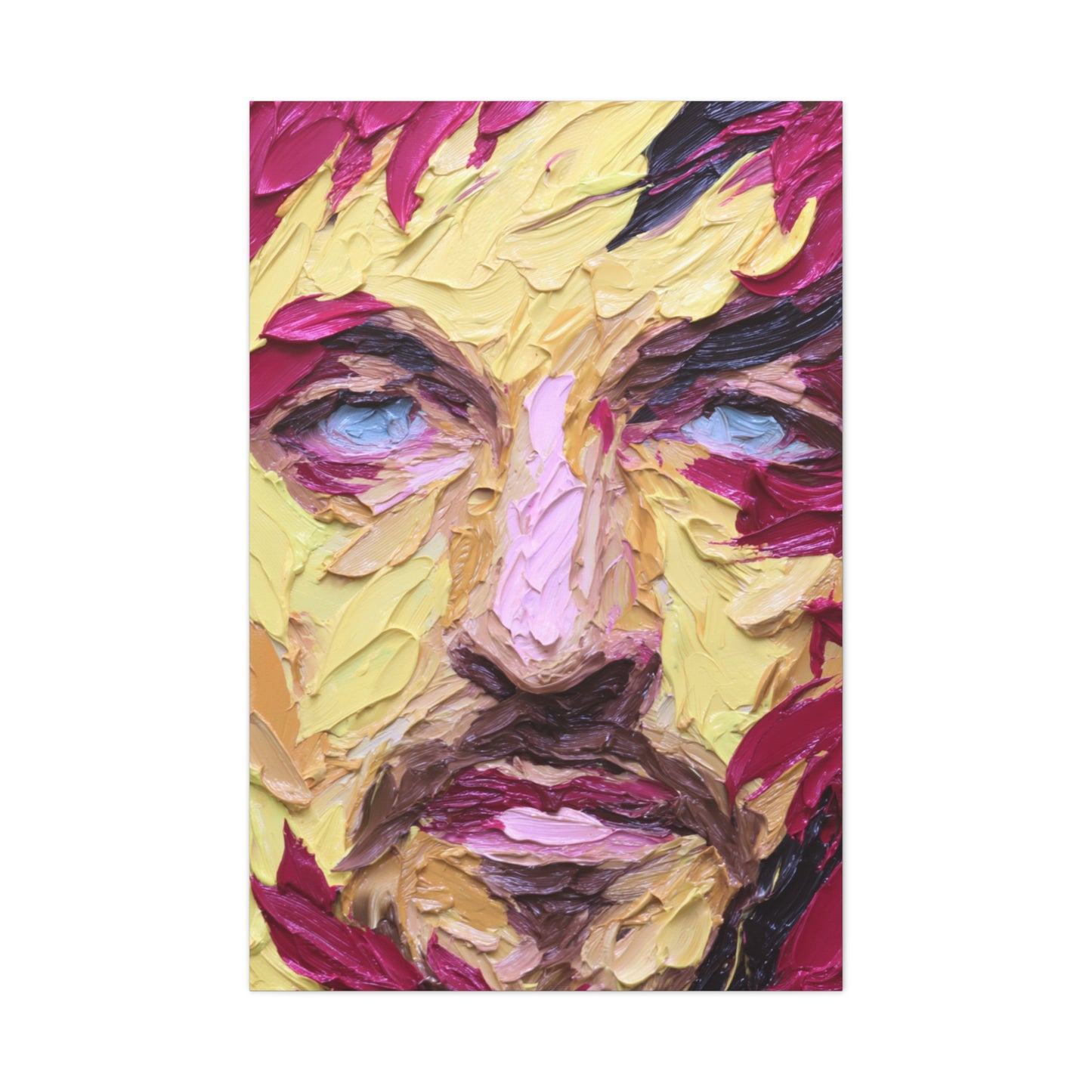 Impasto Expressionist Portrait Wall Art & Canvas Print