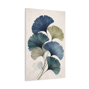 Navy Ginkgo Botanical Elegance Wall Art & Canvas Print