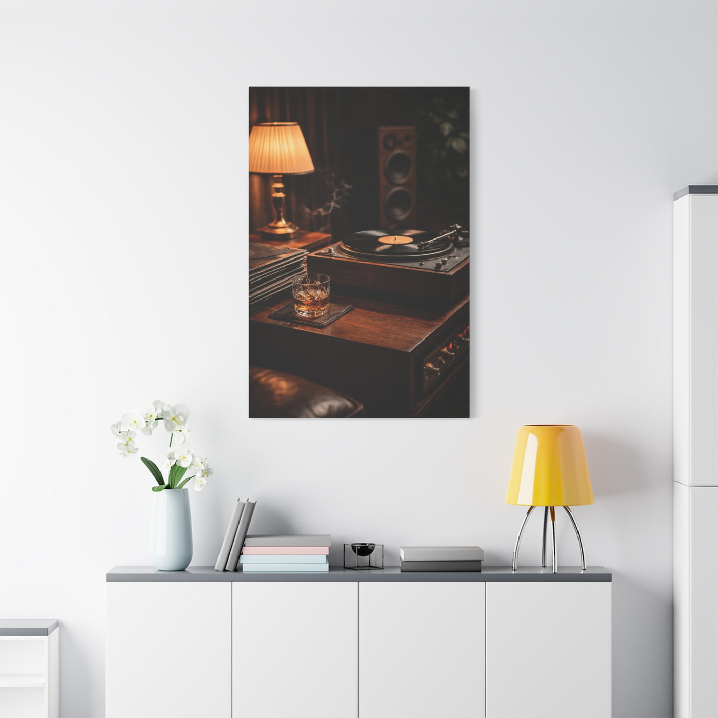 Vinyl Collector Studio Scene Wall Art & Canvas Print