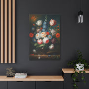 Midnight Bloom Still Life Wall Art & Canvas Print