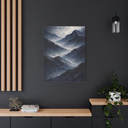 Textured Navy Mountain Horizon Wall Art & Canvas Print