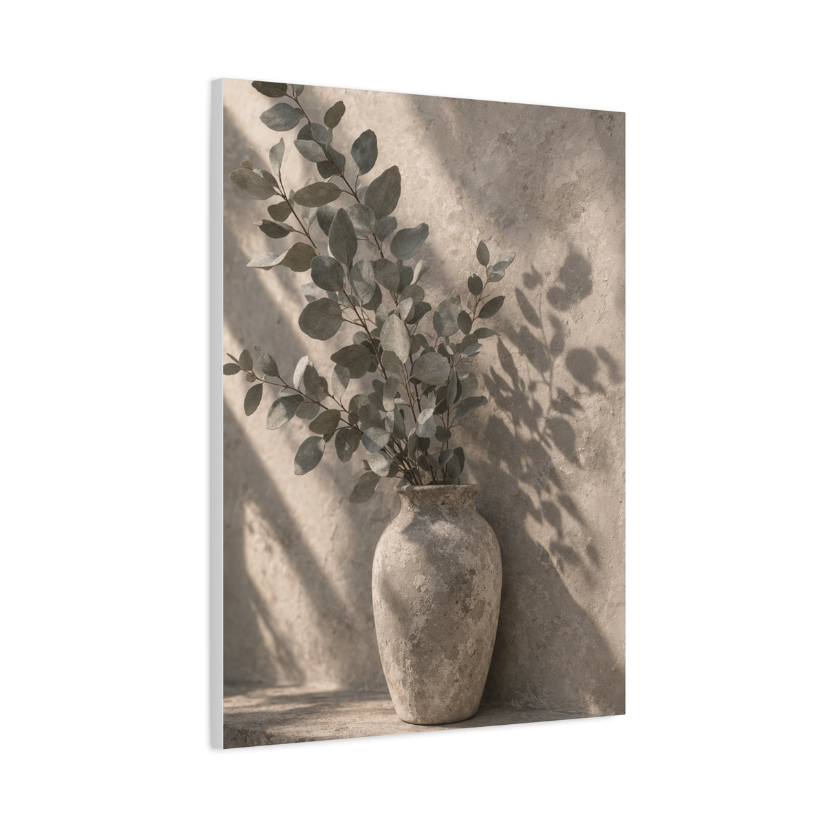 Eucalyptus Shadow Still Life Wall Art & Canvas Print