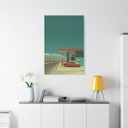 Minimal Desert Station Composition Wall Art & Canvas Print