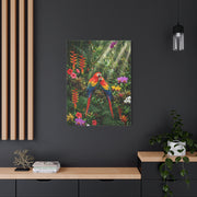 Vibrant Jungle Parrot Paradise Tropical Wall Art & Canvas Print