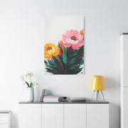 Soft Pink and Yellow Floral Wall Art & Canvas Prints
