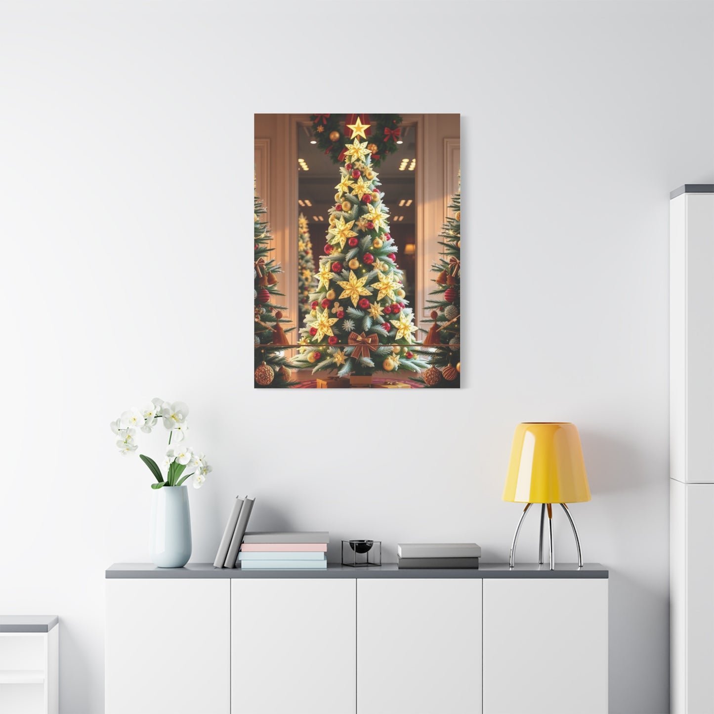 Supreme Christmas Trees & Wreath Art Collection Wall Art & Canvas Print