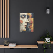 Dual Faces Collage Abstraction Wall Art & Canvas Print