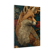 William Morris Style Ornamental Fox Wall Art & Canvas Print