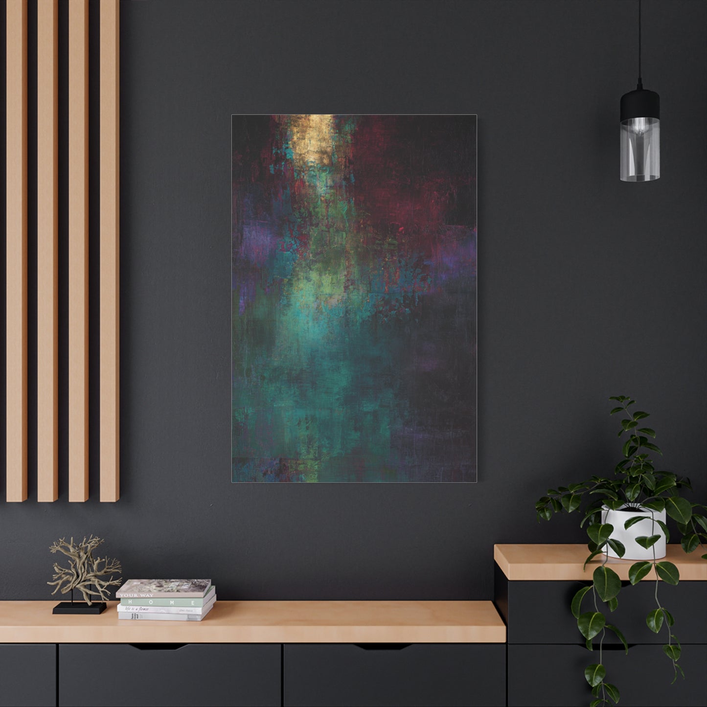 Jewel Tone Abstract Texture Wall Art & Canvas Print