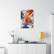Bold Multicolor Abstract Brushstroke Wall Art & Canvas Print
