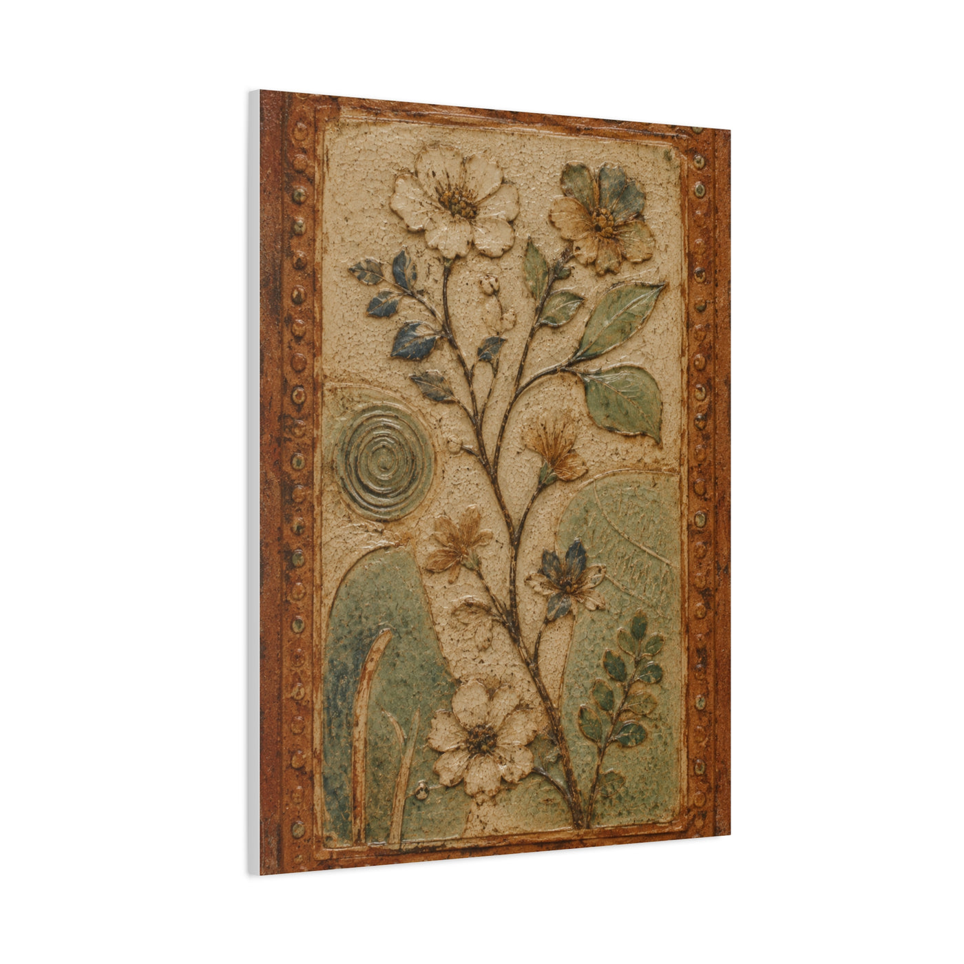 Textured Botanical Relief Study Panel Wall Art & Canvas Print