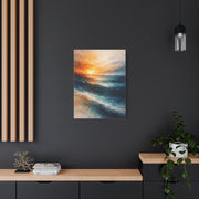 Ocean Sunrise Orange Horizon Wall Art & Canvas Print
