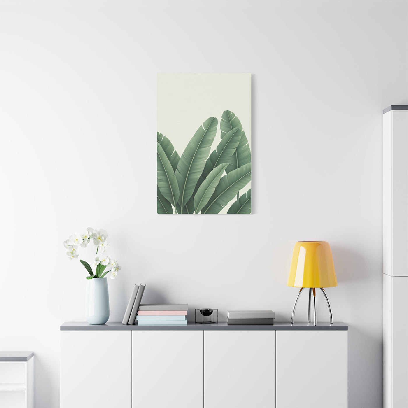 Tropical Banana Leaves Minimal Botanical Wall Art & Canvas Prints