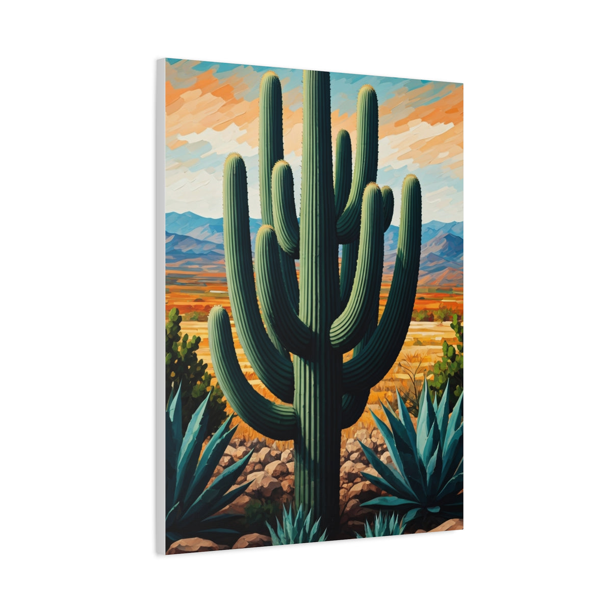 Southwestern Valley Saguaro Landscape Wall Art & Canvas Prints