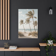 Coastal Palm Breeze Minimal Trees Wall Art & Canvas Print