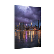 New York Skyline Rainstorm Reflections Wall Art & Canvas Print