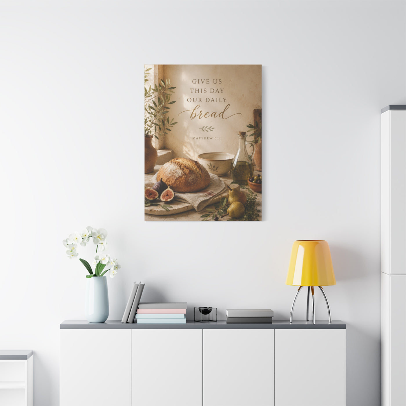 Give Us This Day Our Daily Bread Scripture Wall Art & Canvas Print