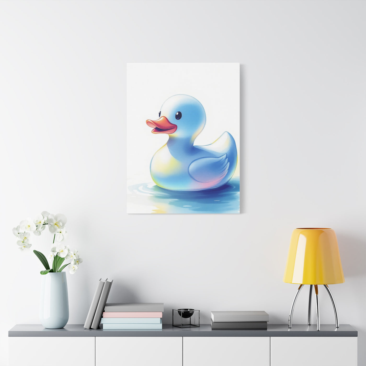 Playful Rubber Duck Bath Wall Art & Canvas Prints