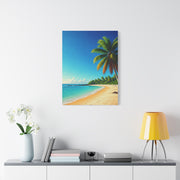 Tropical Palm Paradise Beach Wall Art & Canvas Prints