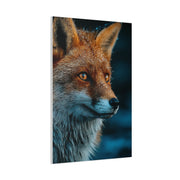 Rain-Soaked Fox Twilight Portrait Wall Art & Canvas Print