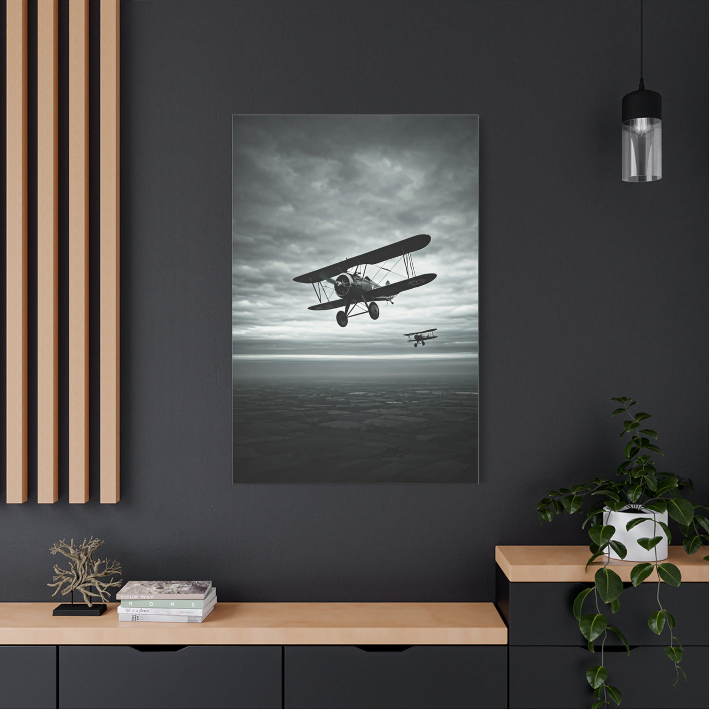 Vintage Squadron Over Open Seas Wall Art & Canvas Prints