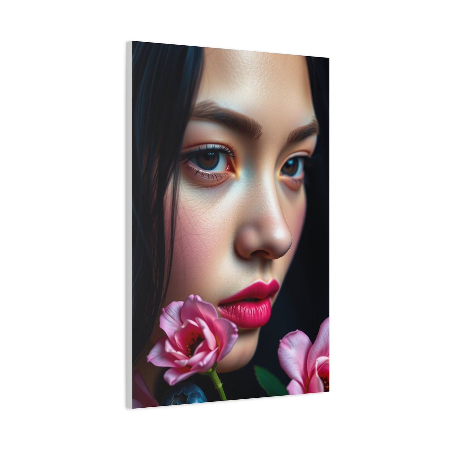 Blush and Blueberry Art Luxury Canvas Wall Art & Canvas Print