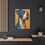 Boxer Abstract Color Portrait Wall Art & Canvas Print
