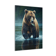 Wild Catch Grizzly Bear Wall Art & Canvas Prints
