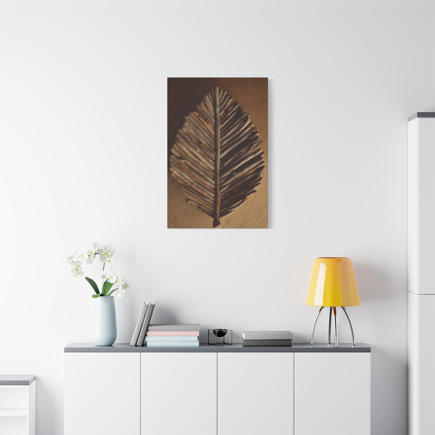Driftwood Leaf Wall Art & Canvas Prints