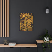 Neon Tropical Line Art Glow Composition Wall Art & Canvas Print