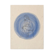 Minimal Thinker Line Art Composition Wall Art & Canvas Print