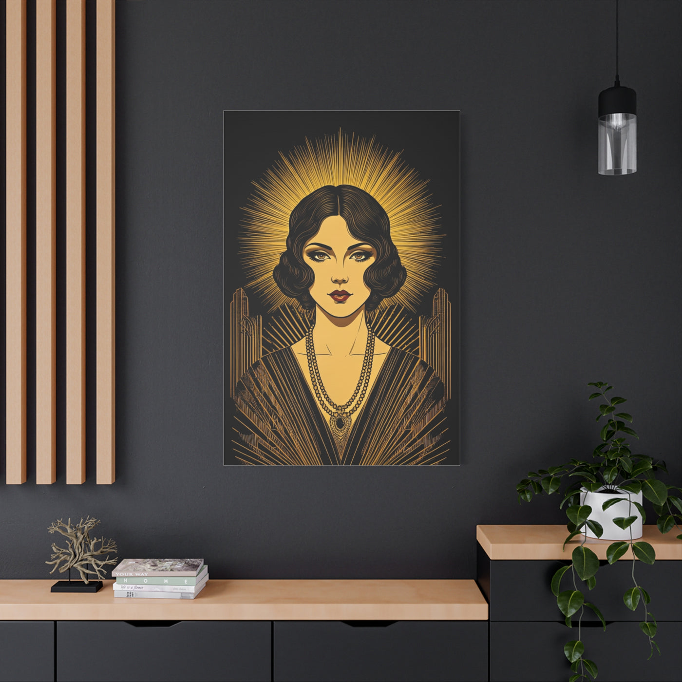 Radiant Deco Icon Woman Wall Art & Canvas Prints