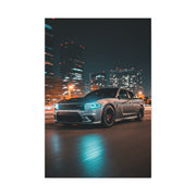 Dodge Charger Hellcat Downtown Night Streets Wall Art & Canvas Prints