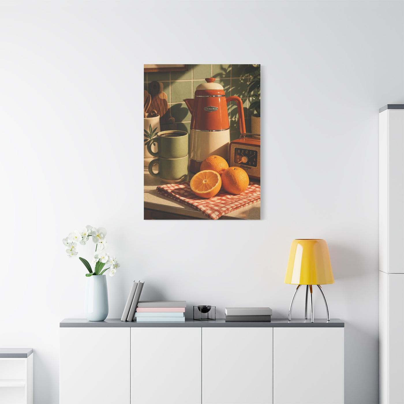 Retro Kitchen Still Life Composition Wall Art & Canvas Print