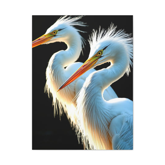 Herons and Egrets Art Supreme Canvas Wall Art & Canvas Print