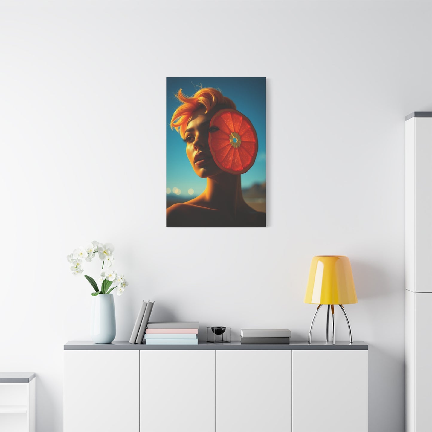 Vision Pop of Orange Art Art Wall Art & Canvas Print