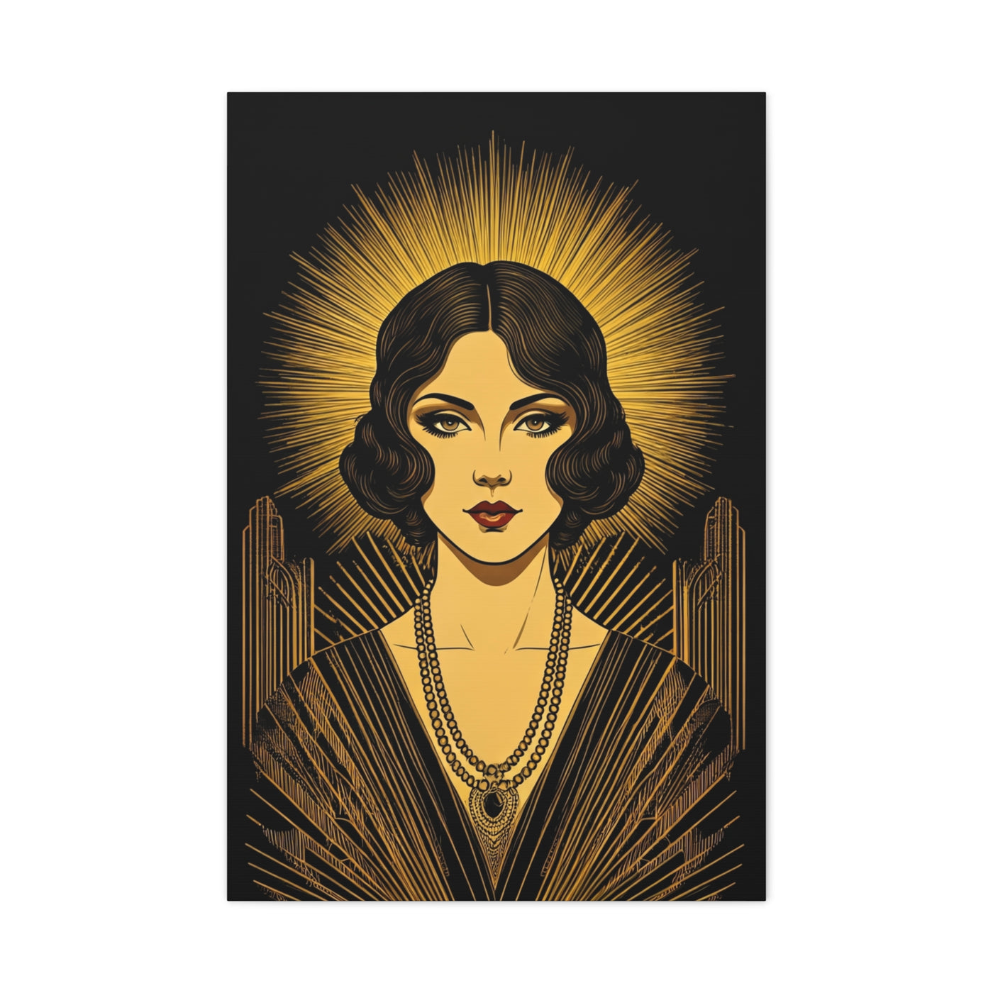 Radiant Deco Icon Woman Wall Art & Canvas Prints