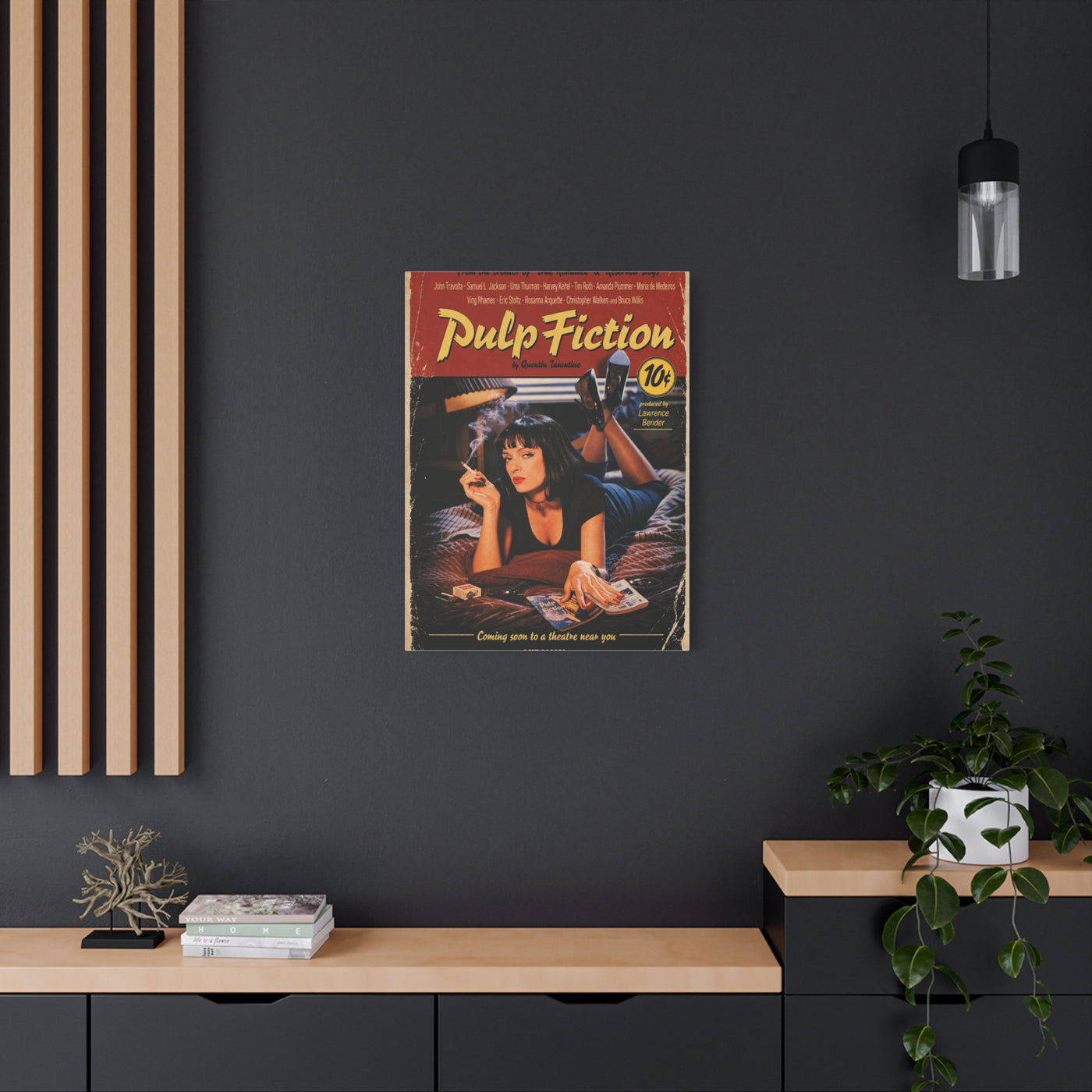 Pulp Fiction Movie Poster Wall Art & Canvas Print