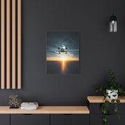 Sunset Runway Lift-Off Jet Wall Art & Canvas Prints