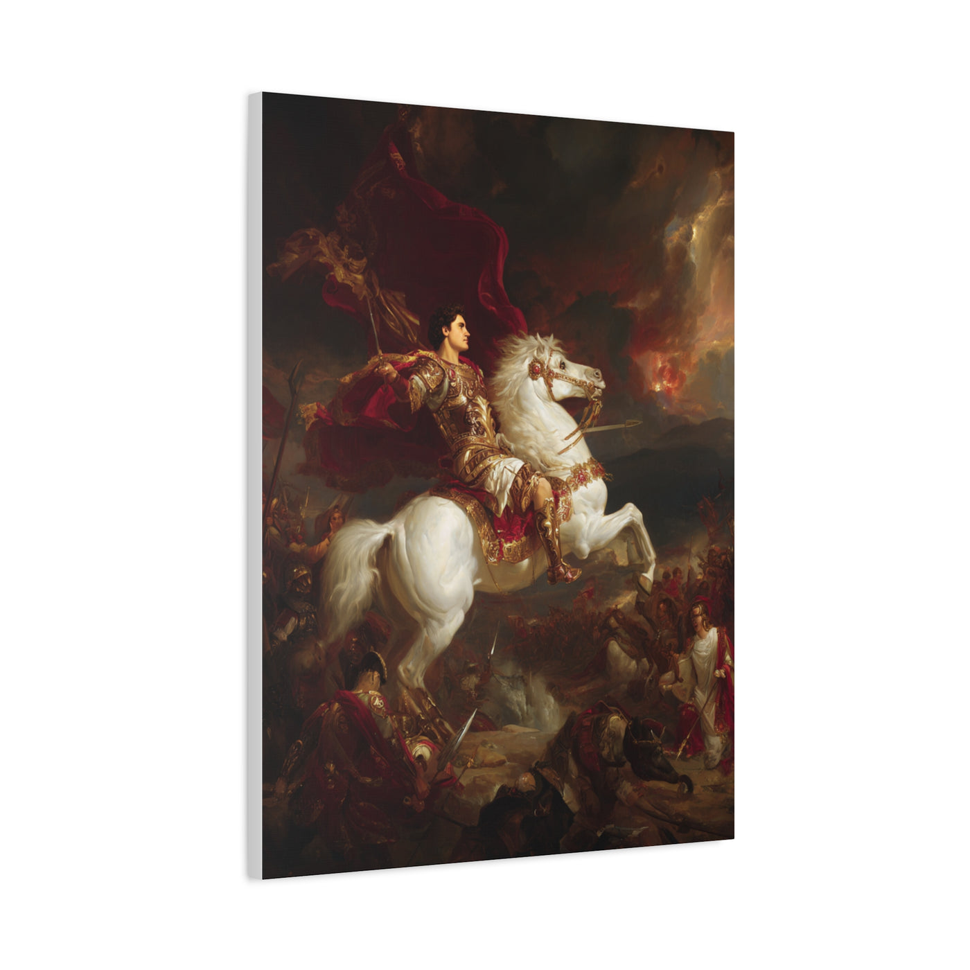 Alexander the Great Triumphant Battlefield Victory Wall Art & Canvas Print